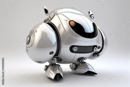 AI-generated illustration little robot