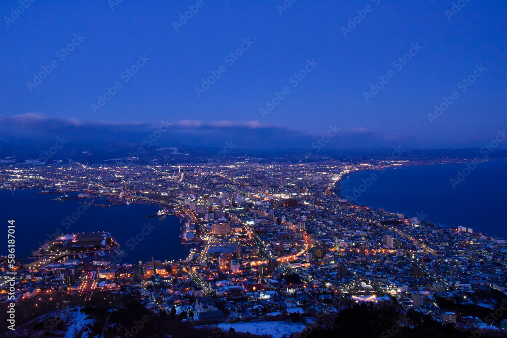 100万ドルの夜景・函館山山頂	
