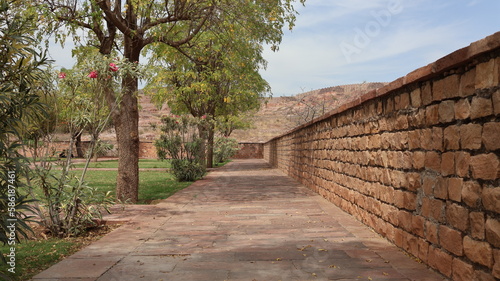 Jodhpur, Rajasthan, India 2nd March 2023: The Jaswant Thada is a cenotaph located in the blue city Jodhpur, Rajasthan. Visuals of beautiful Rajasthan Heritage. Used by Rajputs of marwar for cremation