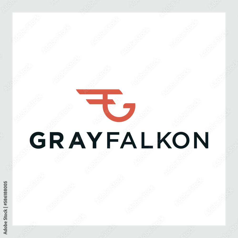Initial Monogram Letter G F Logo Design Vector Template. G F Letter Logo Design Initial Monogram Letter G F Logo Design Vector Template. G F Letter Logo Design
