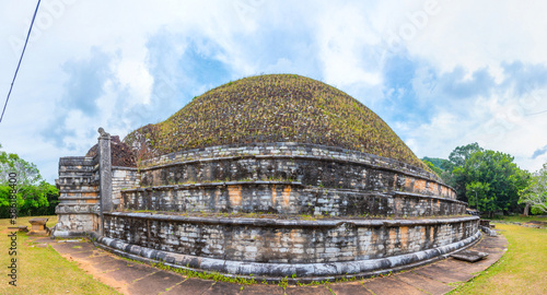 Kantaka Cetiya stupa at Mihintale buddhist site in Sri Lanka photo