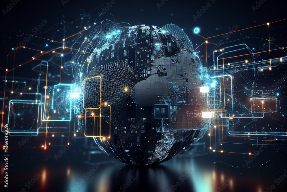 AI produce high-tech illustrations AI produce high-tech illustrations