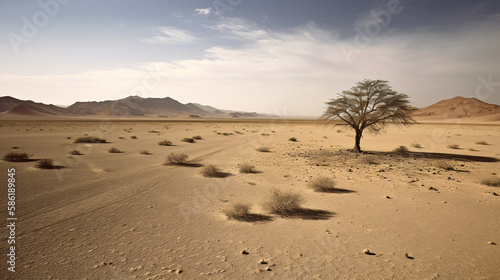 sand dunes in the desert generative ai
