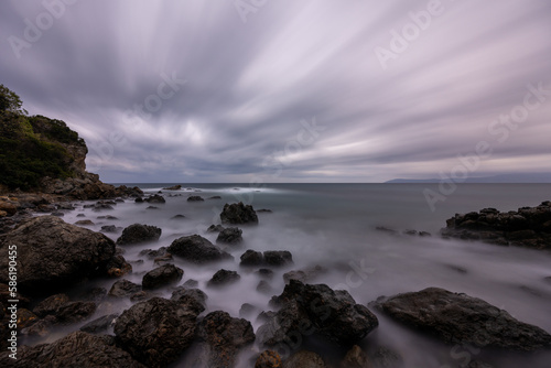 Long exposure seascape at eagean coast © MehmetEmin