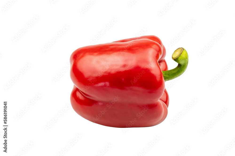 Red bell pepper isolated on white background with clipping path include, Ripe red chili Red bell pepper isolated on white background with clipping path include, Ripe red chili