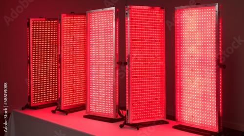Red Light Therapy Panels. Generative AI