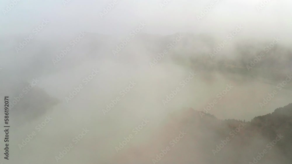Miradouro do Pico do Ferro Lagoa das Furnas view aerial Miradouro do Pico do Ferro Lagoa das Furnas view aerial