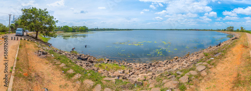 Basawakkulama water reservoir at Anuradhapura in Sri Lanka photo