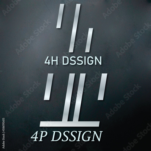 Unice logo design, 4h logo design and 4p logo design best logo design,
