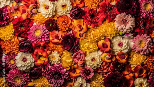 background flower mosaic