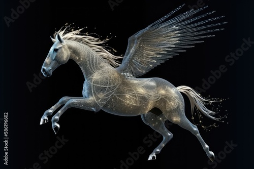 pegasus a mythological animal a horse with wings gallo ai generated