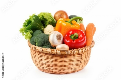 vegetables in a basket ai generated