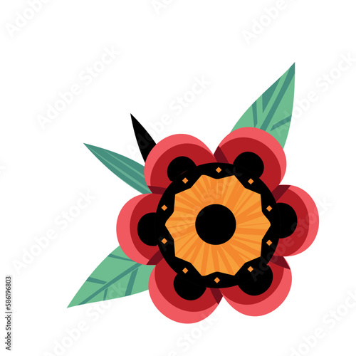 Realistic Tropical Flower