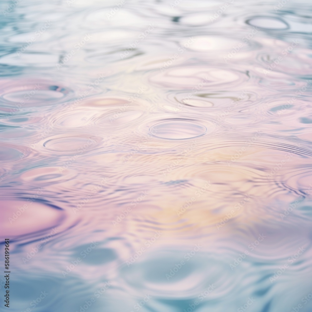Pastel soft background. The surface of still water, a pastel iridescent, luminous color that seems to change when viewed from different angles. Generative AI. Pastel soft background. The surface of still water, a pastel iridescent, luminous color that seems to change when viewed from different angles. Generative AI.