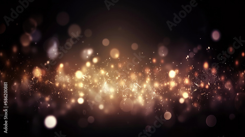 Shine confetti background. Illustration AI Generative