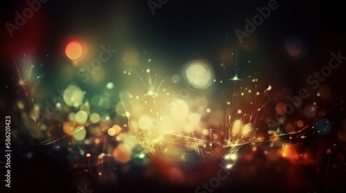 Shine confetti background. Illustration AI Generative