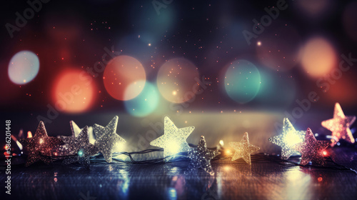 Shine confetti background. Illustration AI Generative