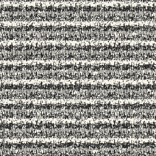 Monochrome Distressed Knit Textured Striped Pattern