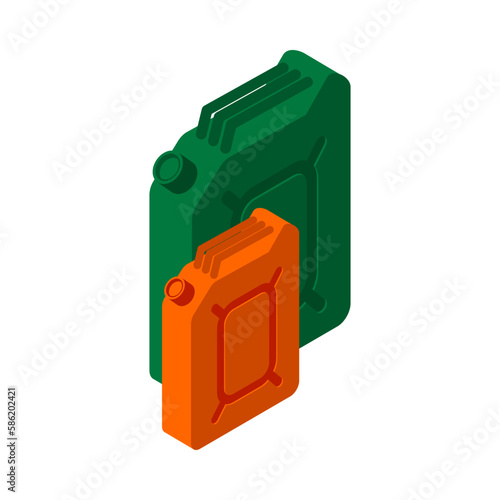 Jerricans Isometric Icon