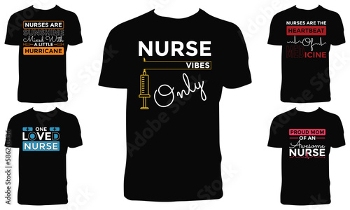 Creative Nurse Vector T Shirt Design Bundle 