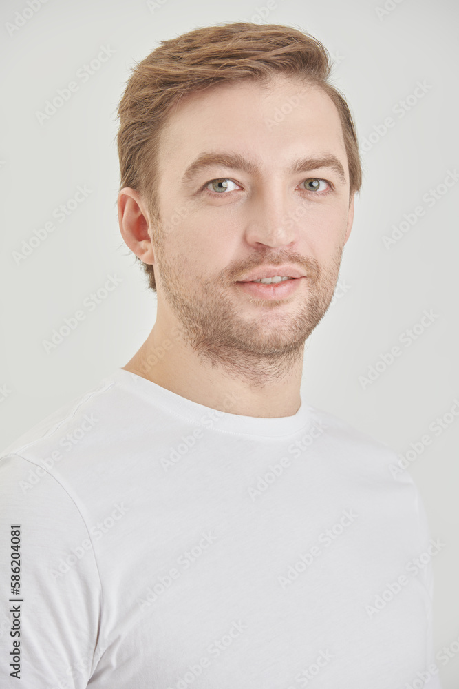 Fototapeta premium positive handsome man