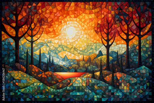 Magical Infinity forest - Generated by AI