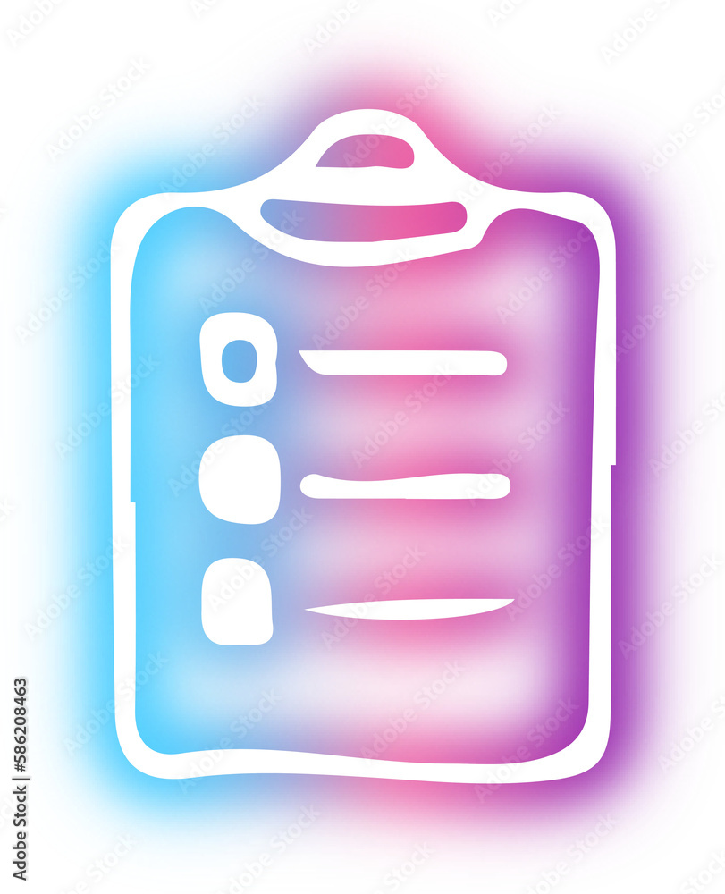 Collection of business icon neon Collection of business icon neon