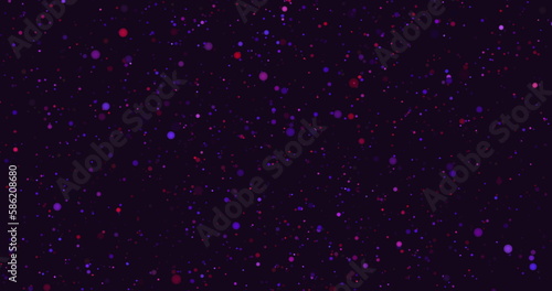 Abstract background, tunnel speed of light. Stream of bright circles in space.