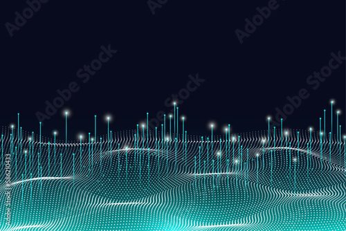 Abstract futuristic technology signal background