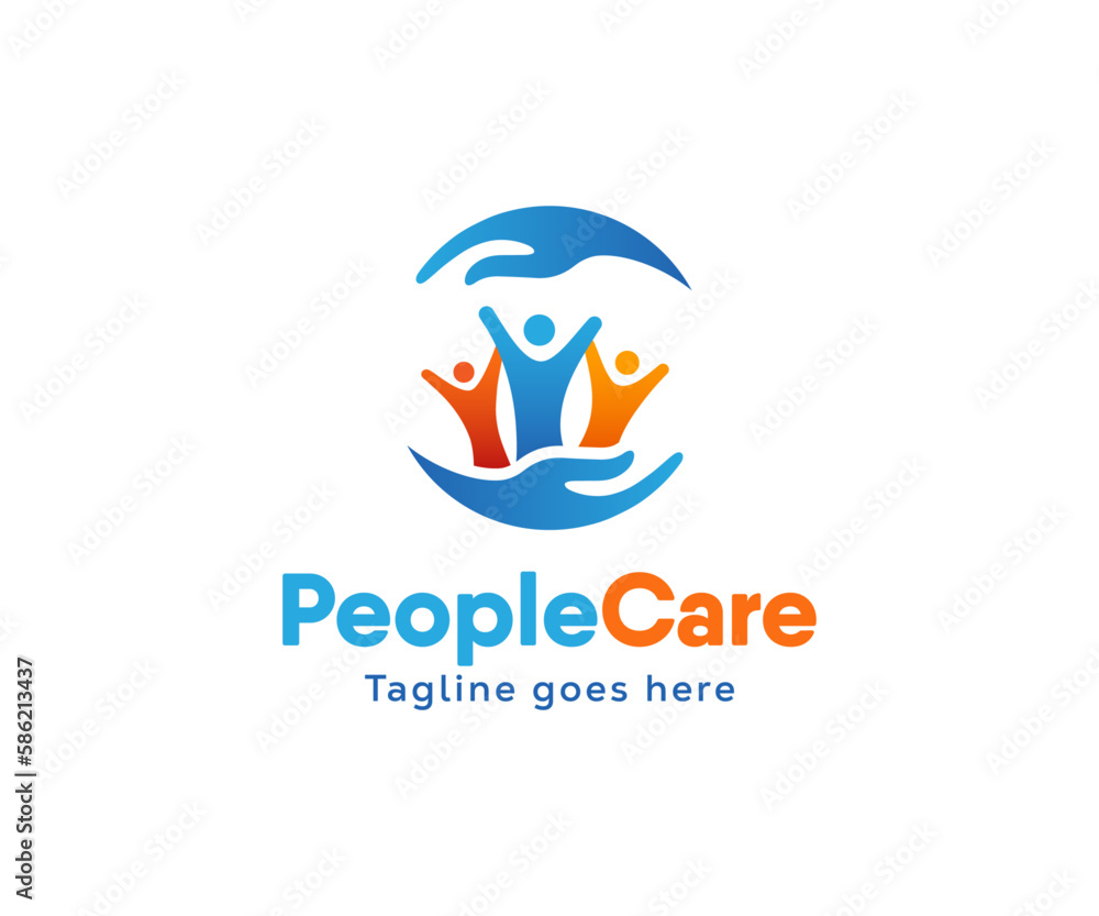 People Care Logo design and Icon Template People Care Logo design and Icon Template