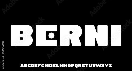 BOLD MODERN font vector	
