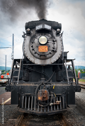 Riding the steam locomotive in Pennsylvania