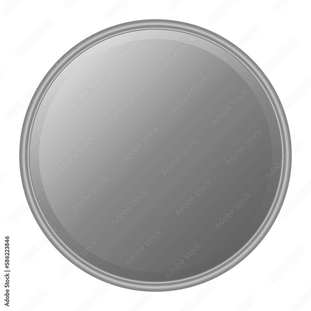 Metallic tin can for food. Bottom view. Vector realistic mockup of blank cylinder, aluminum container, round steel pack isolated on white background Metallic tin can for food. Bottom view. Vector realistic mockup of blank cylinder, aluminum container, round steel pack isolated on white background