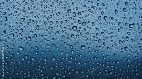 water drops on glass, generative AI