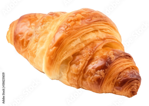 croissant isolated on a transparent background