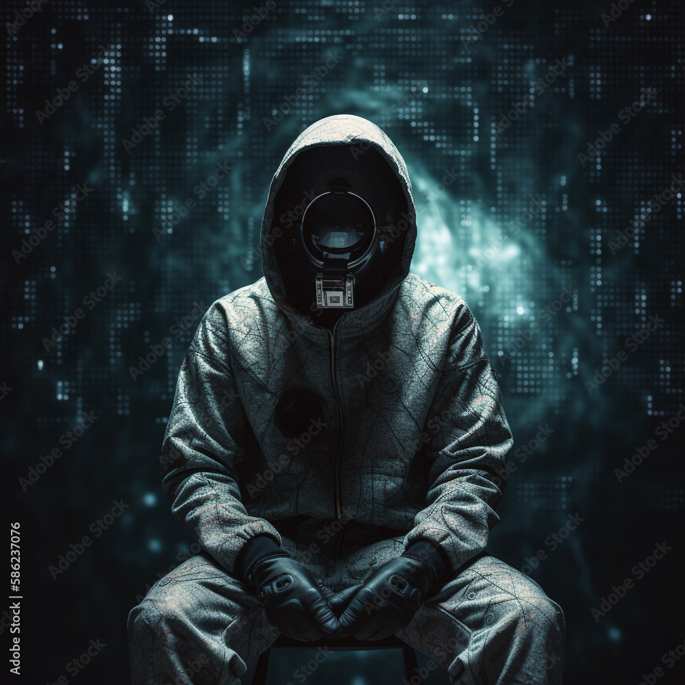 Anonymous robot hacker. Concept of hacking cybersecurity, cybercrime, cyberattack, etc. Anonymous robot hacker. Concept of hacking cybersecurity, cybercrime, cyberattack, etc.