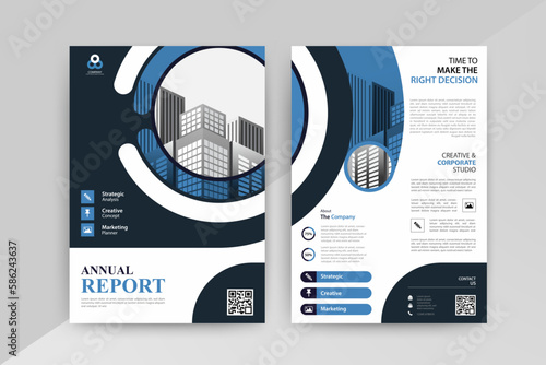 An organized diagram featuring important business information and persuasive text, perfect for any advertising campaign with Blue Color