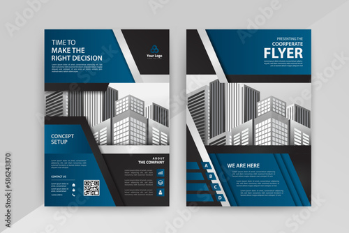 An organized diagram featuring important business information and persuasive text, perfect for any advertising campaign with Blue Color