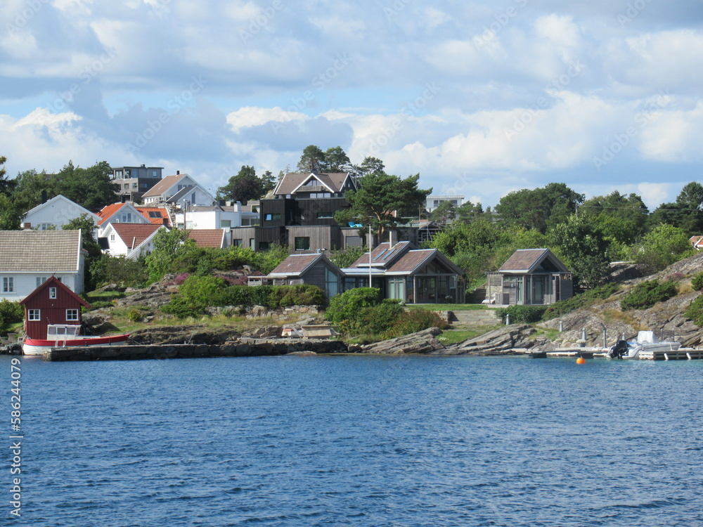 Schärenlandschaft bei Kristiansand in Südnorwegen
