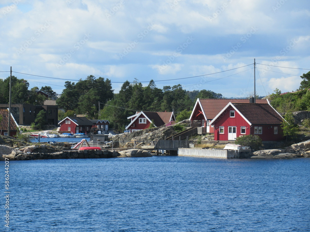 Schärenlandschaft bei Kristiansand in Südnorwegen