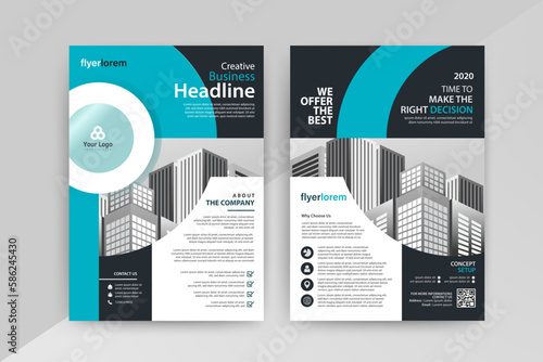 An organized diagram featuring important business information and persuasive text, perfect for any advertising campaign with Blue Color