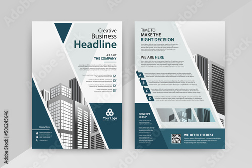 An organized diagram featuring important business information and persuasive text, perfect for any advertising campaign with Blue Color