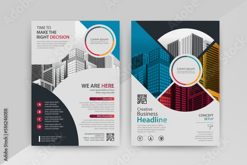 An organized diagram featuring important business information and persuasive text, perfect for any advertising campaign with Blue Color