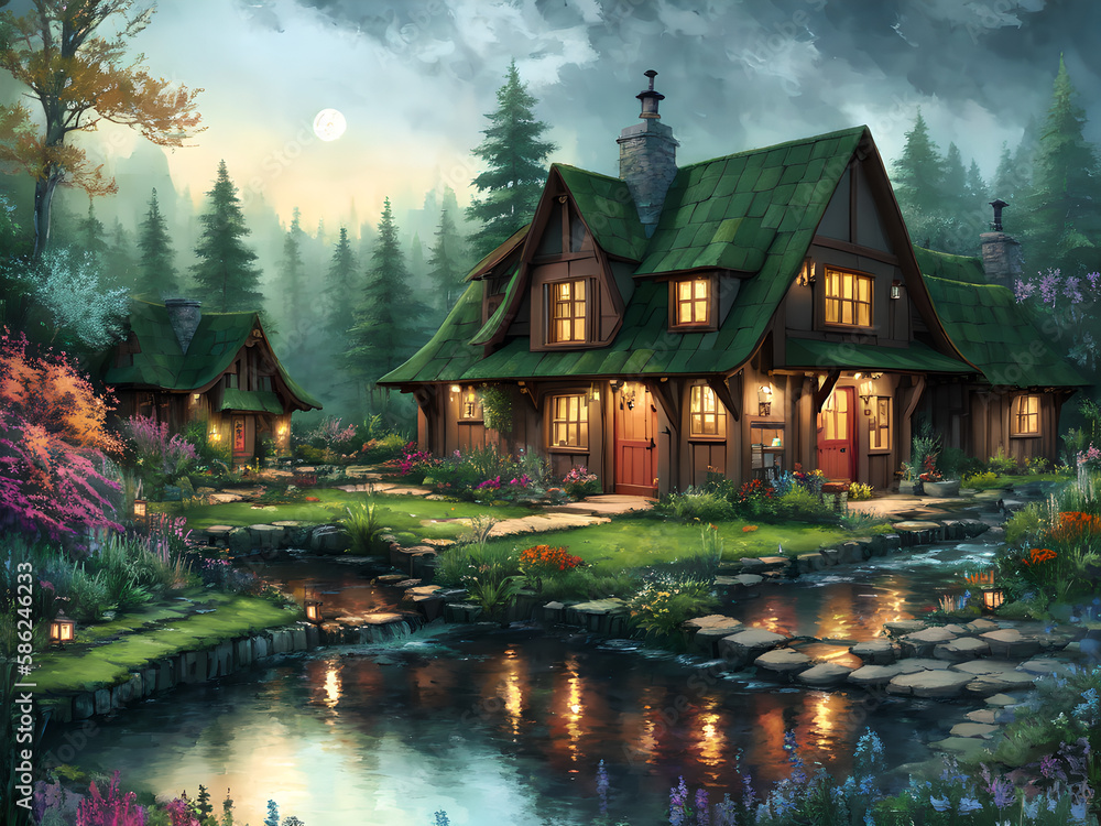 Fototapeta premium Cottage