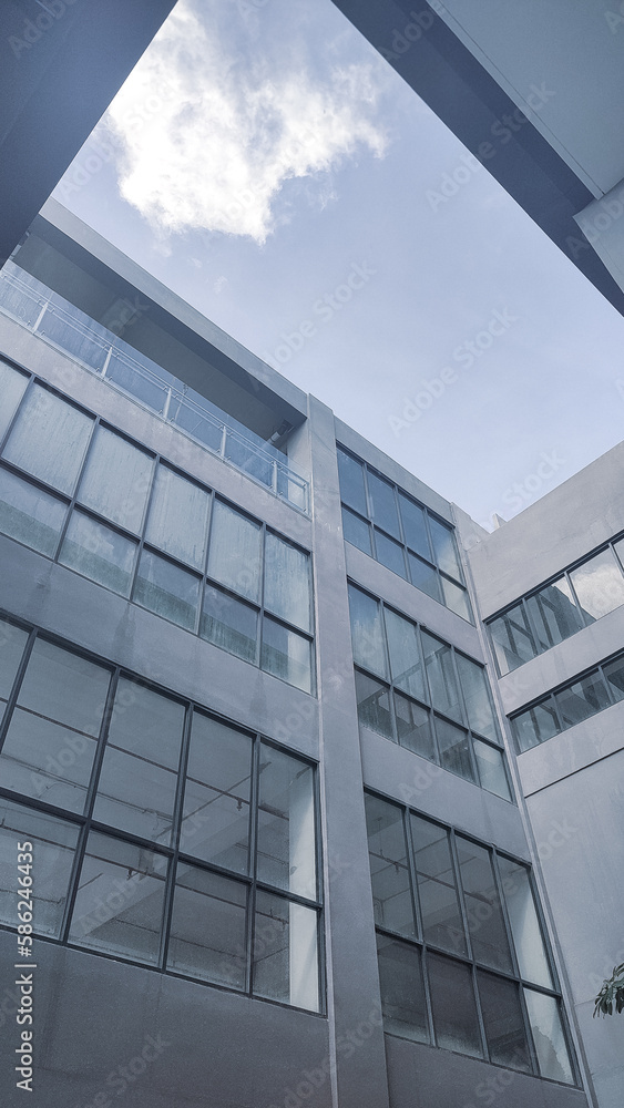 modern office building with sky modern office building with sky
