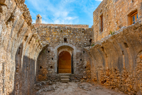 Moni Arkadiou monastery at Greek island Crete photo