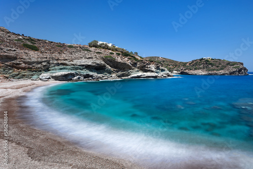 Gides beach in Andros island, Greece