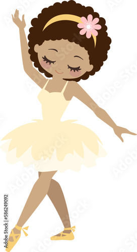 Cute Little Ballerina Yellow tutu