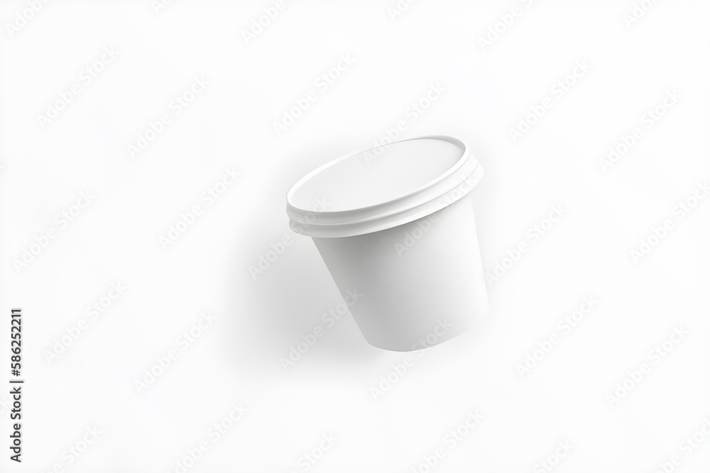 White Paper Cup Isolated On White Background White Paper Cup Isolated On White Background
