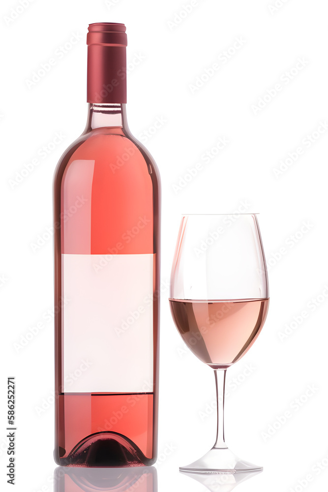 red wine bottle and glass isolated on white background red wine bottle and glass isolated on white background